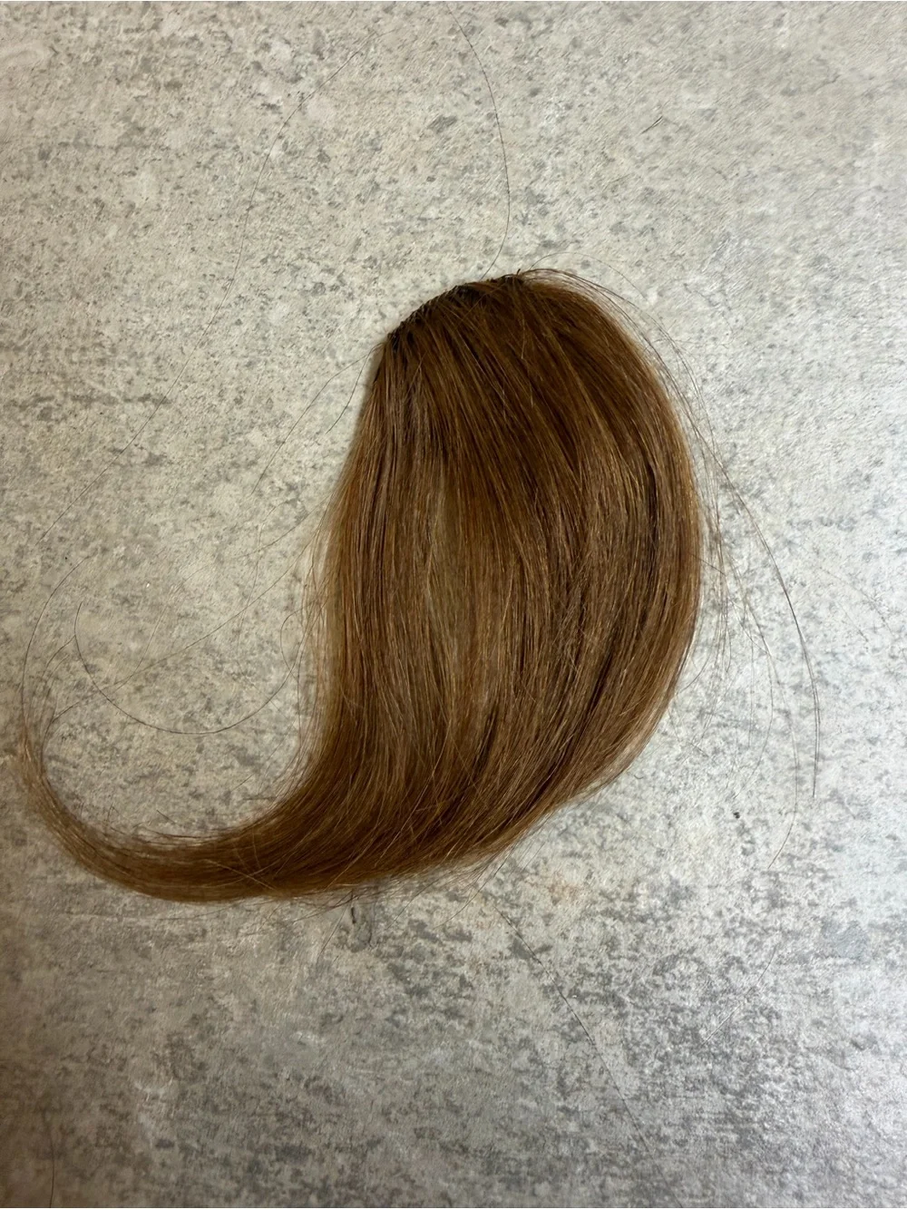 Light Brown Clip-In Bangs Hair Extension Piece - Women’s Hair Accessory